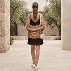 COTTON:ON Women's Black Button-Down Linen Blend Mini Dress