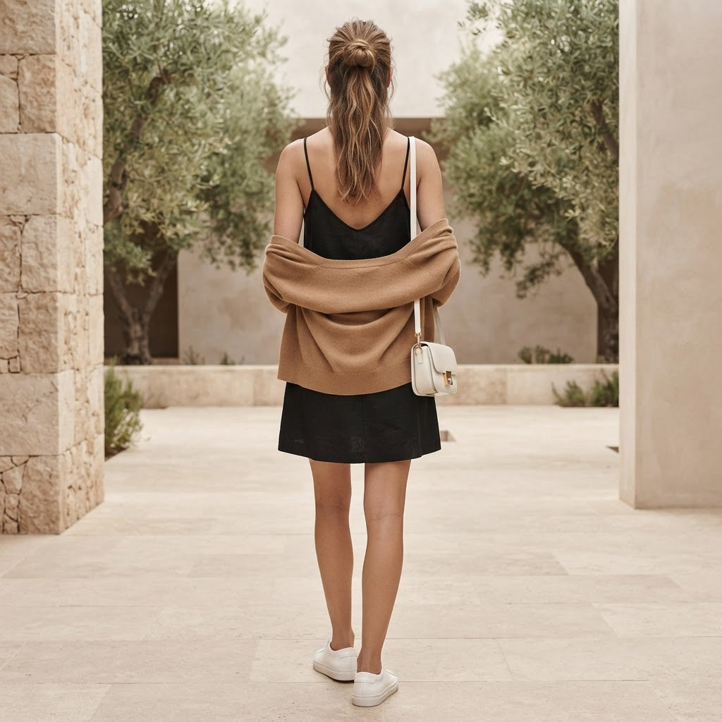 COTTON:ON Women's Black Button-Down Linen Blend Mini Dress