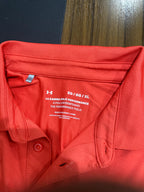 Under Armour Orange-Red Performance Piqué Polo Shirt Loose F