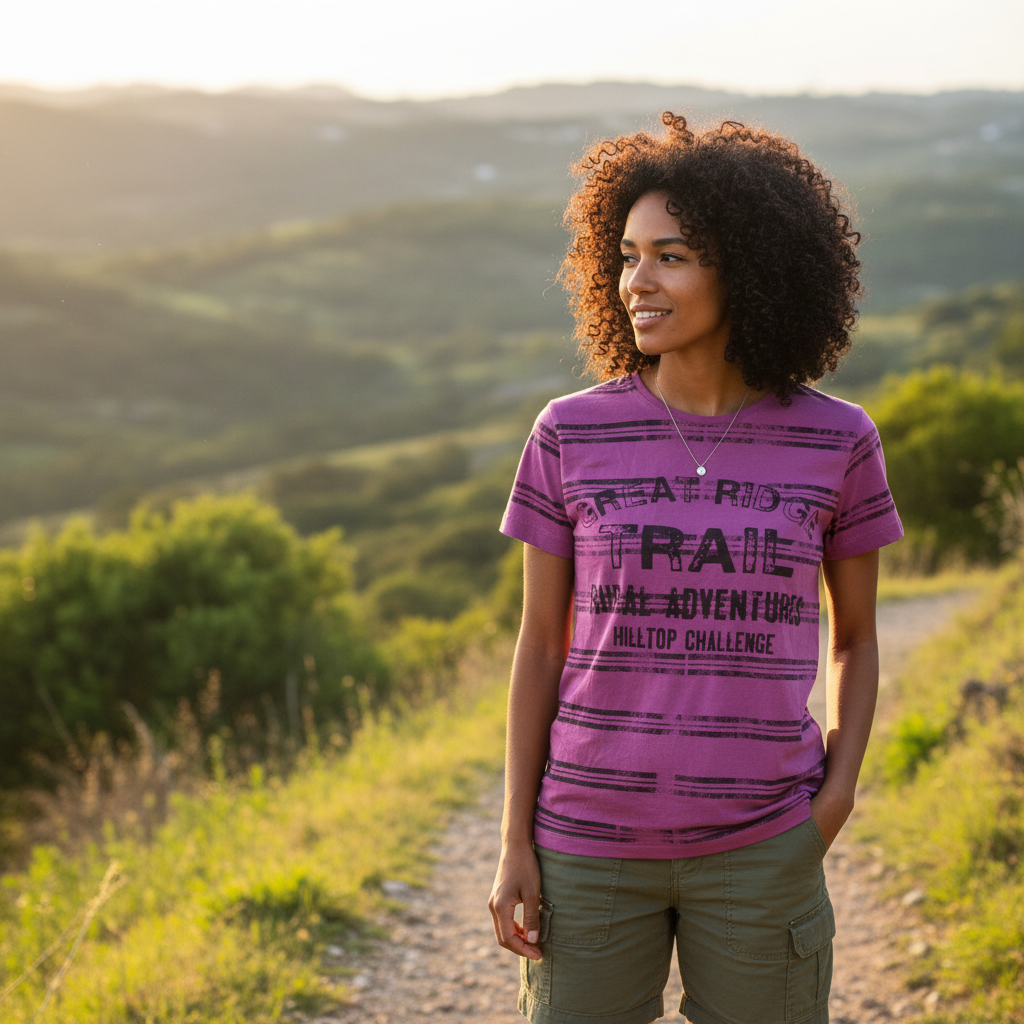 Kids Inside Magenta Graphic Adventure T-Shirt - Size S