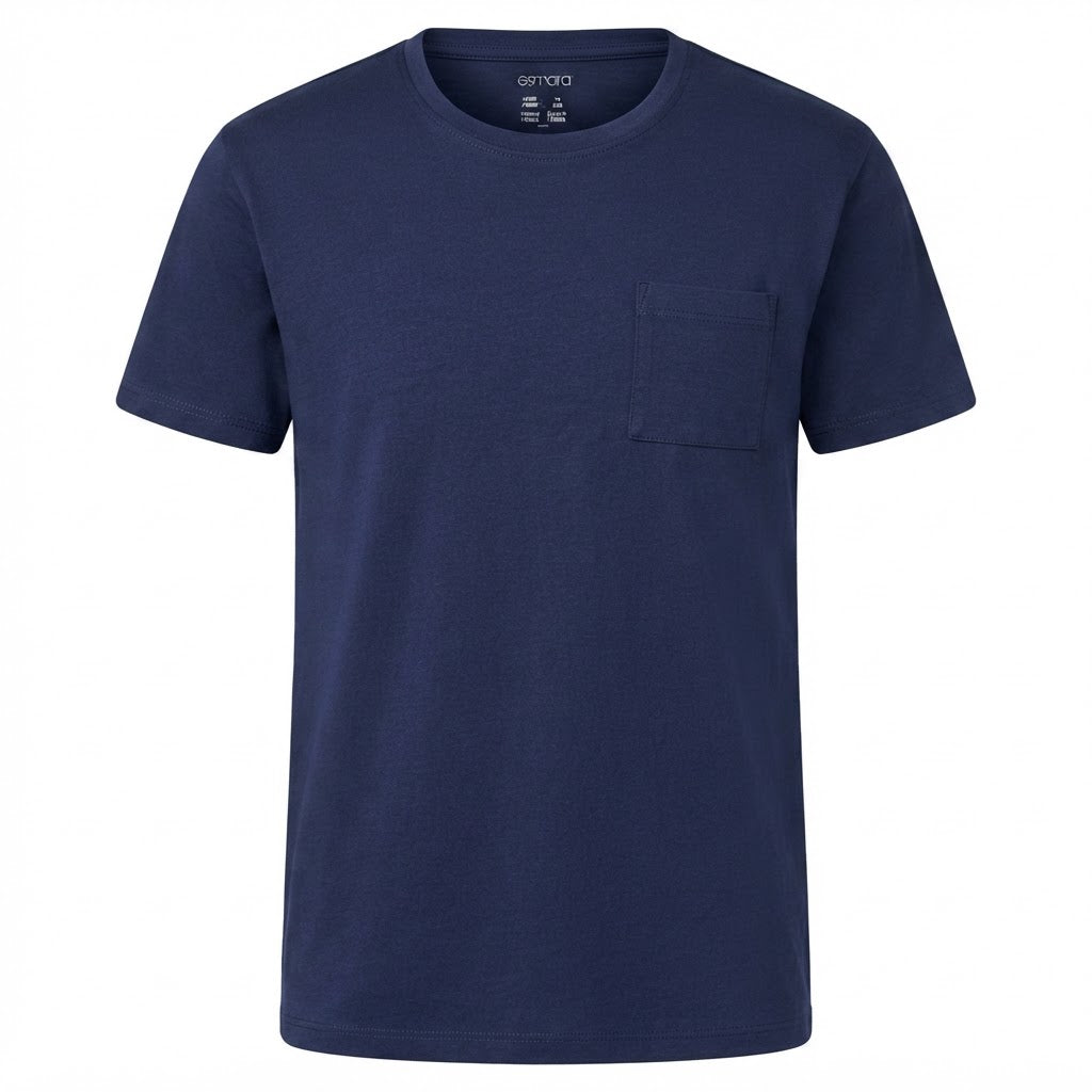 esmara Women's Navy Blue Pocket Cotton T-Shirt