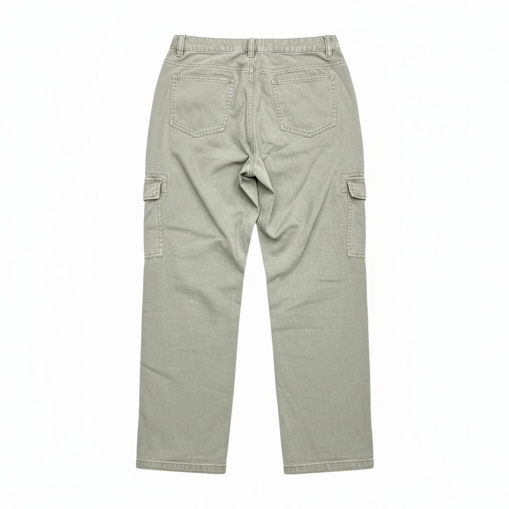 Women's Denim Co. Olive Green Utility Cargo Pants