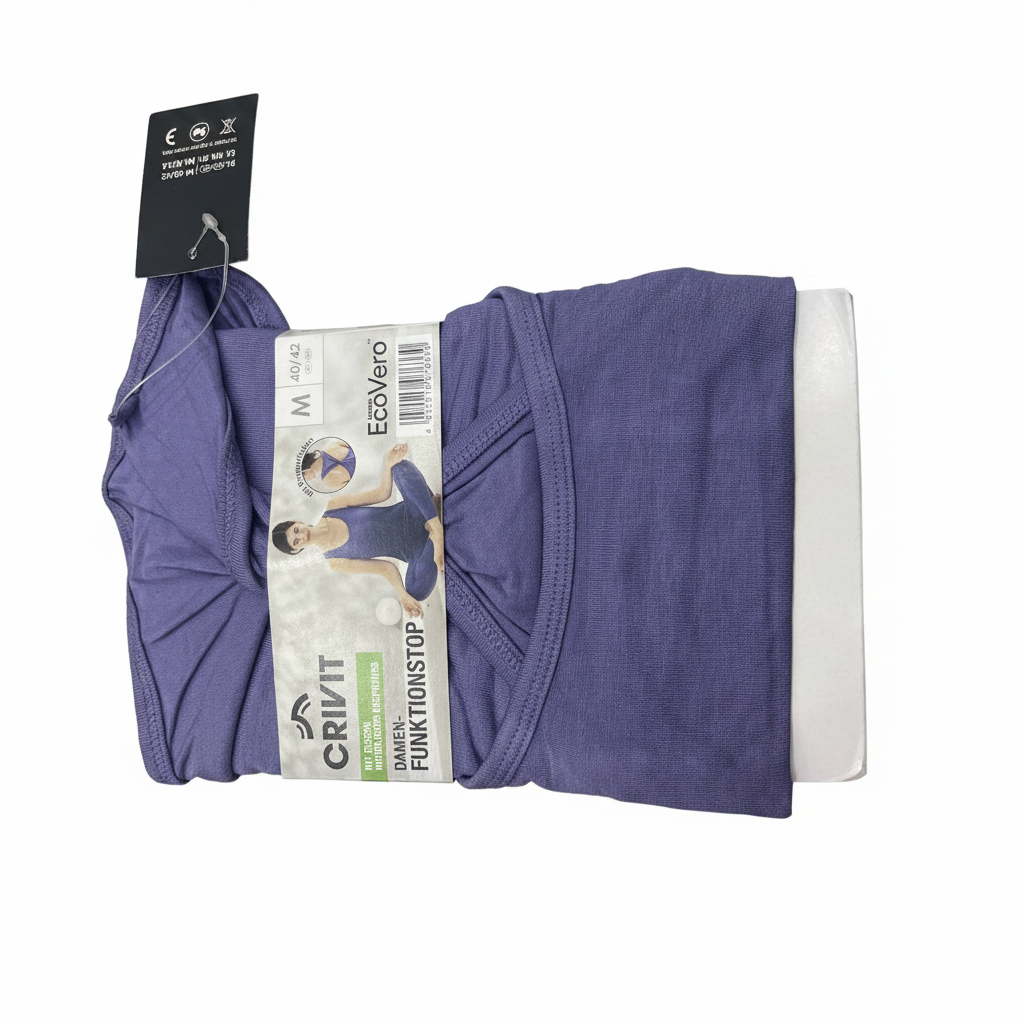 Crivit Women's Blue Linen Functional Racerback Tank Top
