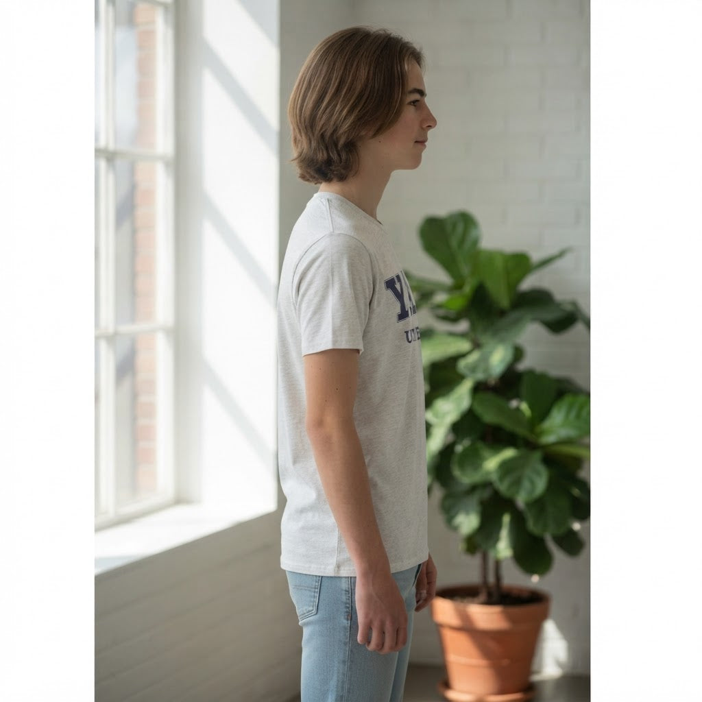 Yale University Heather Ash Grey Yale University Graphic You
