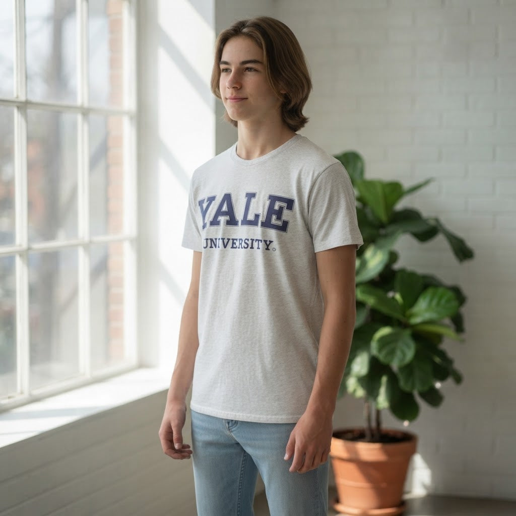 Yale University Heather Ash Grey Yale University Graphic You