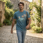 Jeanswest Steel Blue Surf Club Graphic T-Shirt Regular Fit S