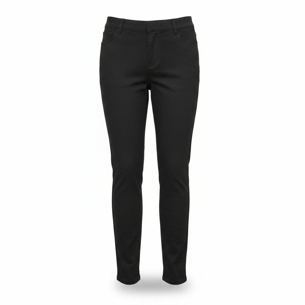 Men's Esmara Slim Fit Black Stretch Trousers - Size 38