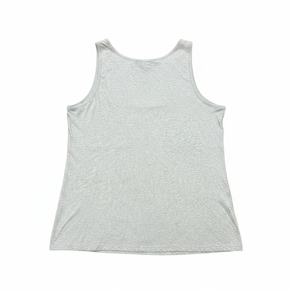 Women's Grey Marl Plus Size Scoop Neck Jersey Top