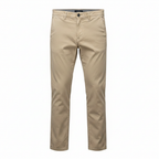 Jeff Banks Men's Slim Fit Beige Chino Pants