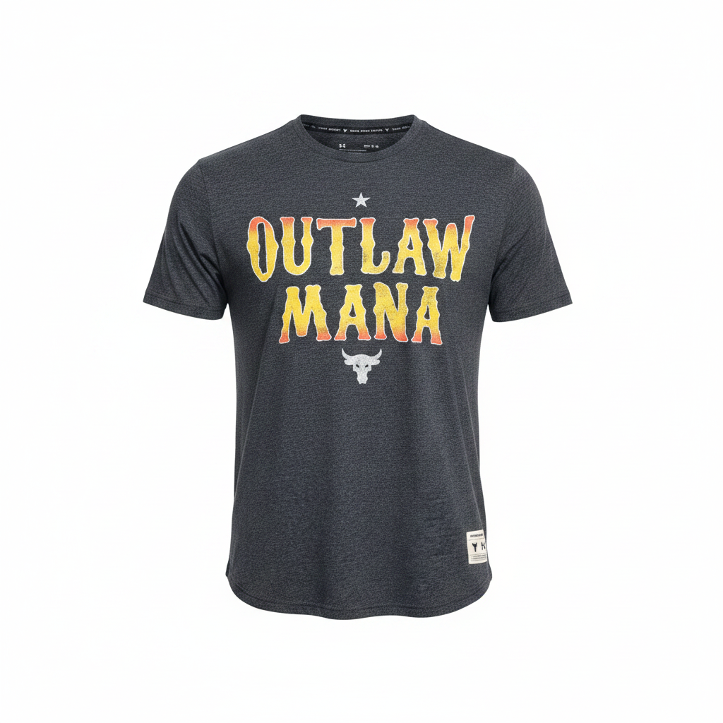 Men's Under Armour Project Rock Outlaw Mana Grey T-Shirt