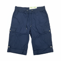 Esmara Women's Navy Blue Cotton Cargo Capris - New