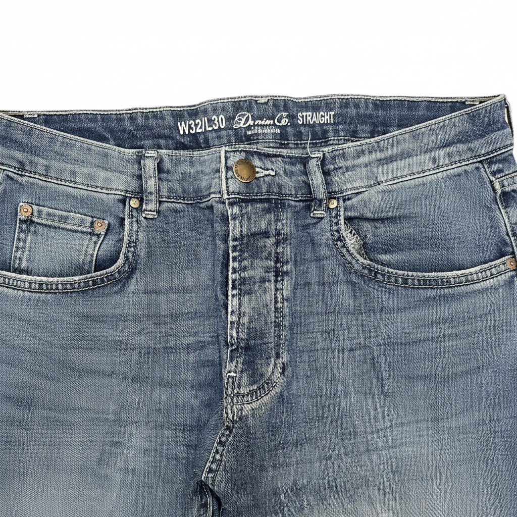 Denim Co. Straight Leg Blue Jeans W32 L30