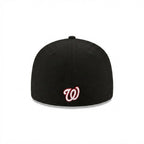 New Era Black Washington Nationals Floral Flat-Brim Cap