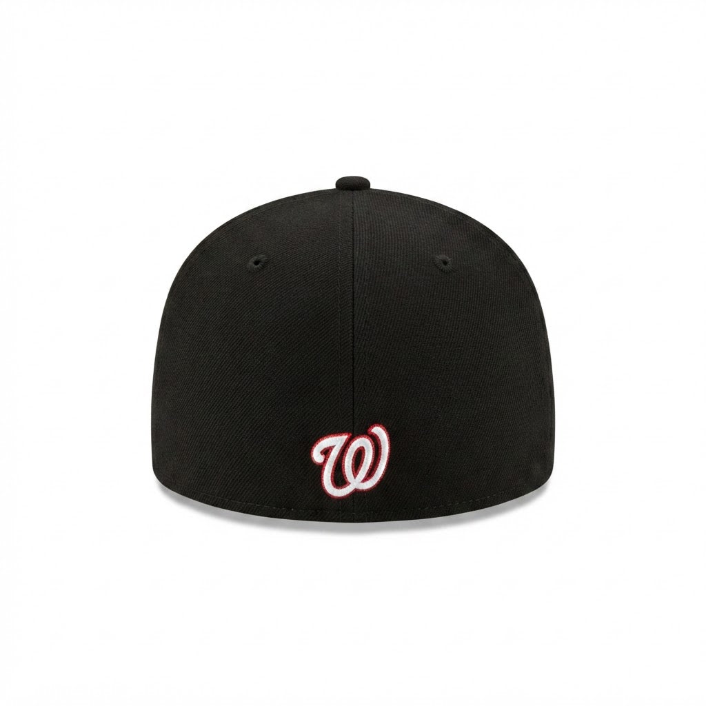 New Era Black Washington Nationals Floral Flat-Brim Cap