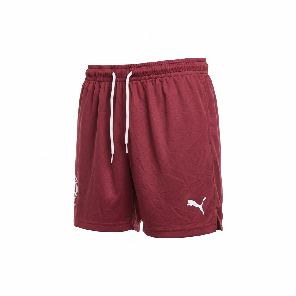 Puma Kids Maroon Unanderra Hearts FC Soccer Shorts 9-10Y