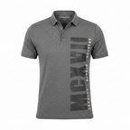 Connor Men's Grey Marle Graphic Henley T-Shirt - Size M