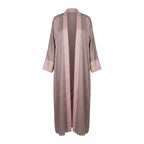 Women's Taupe Open-Front Abaya with taupe Accents