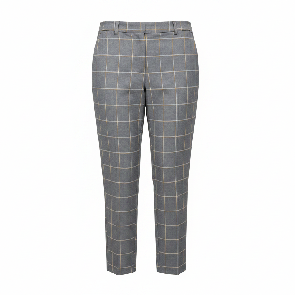 Dorothy Perkins Grey Windowpane Check Trousers