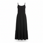 Esmara Women's Black Button-Front Midi Dress