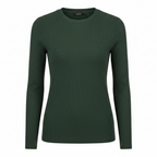 Esmara Women's Ribbed Long Sleeve Lettuce Edge Tops 2pk