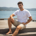 Reel Pro Fishing White Short-Sleeve Graphic T-Shirt with Fis