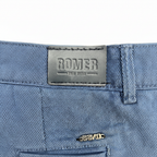 ROMER Men's Indigo Blue Cotton Twill Straight-Leg Chinos