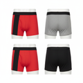 Livergy Men's Cotton Red Boxers with Black Waistband