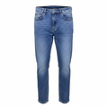 Women's Mid-Blue Straight Leg Denim Jeans