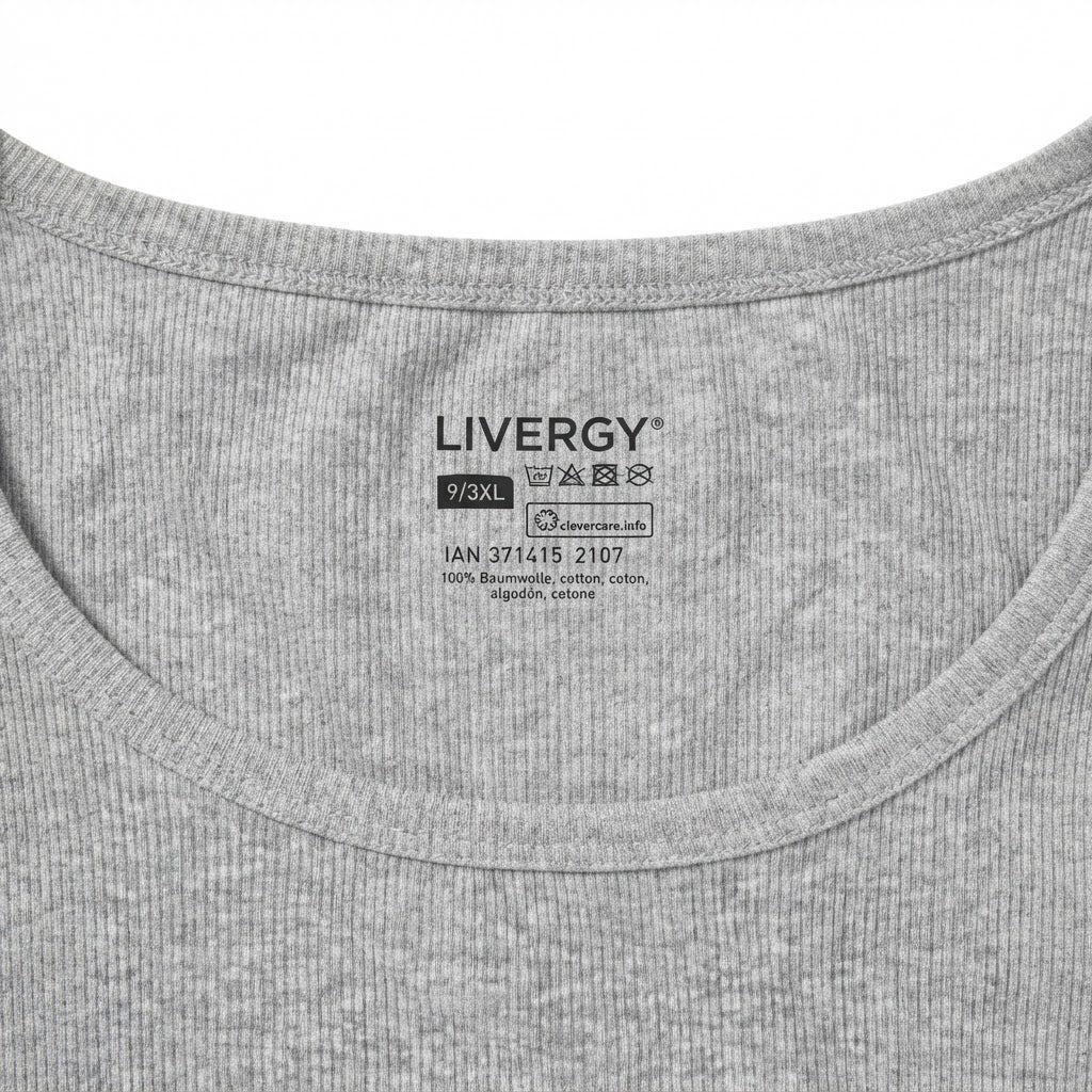 LIVERGY Men's Grey Ribbed Sleeveless Tank Top - Size XL
