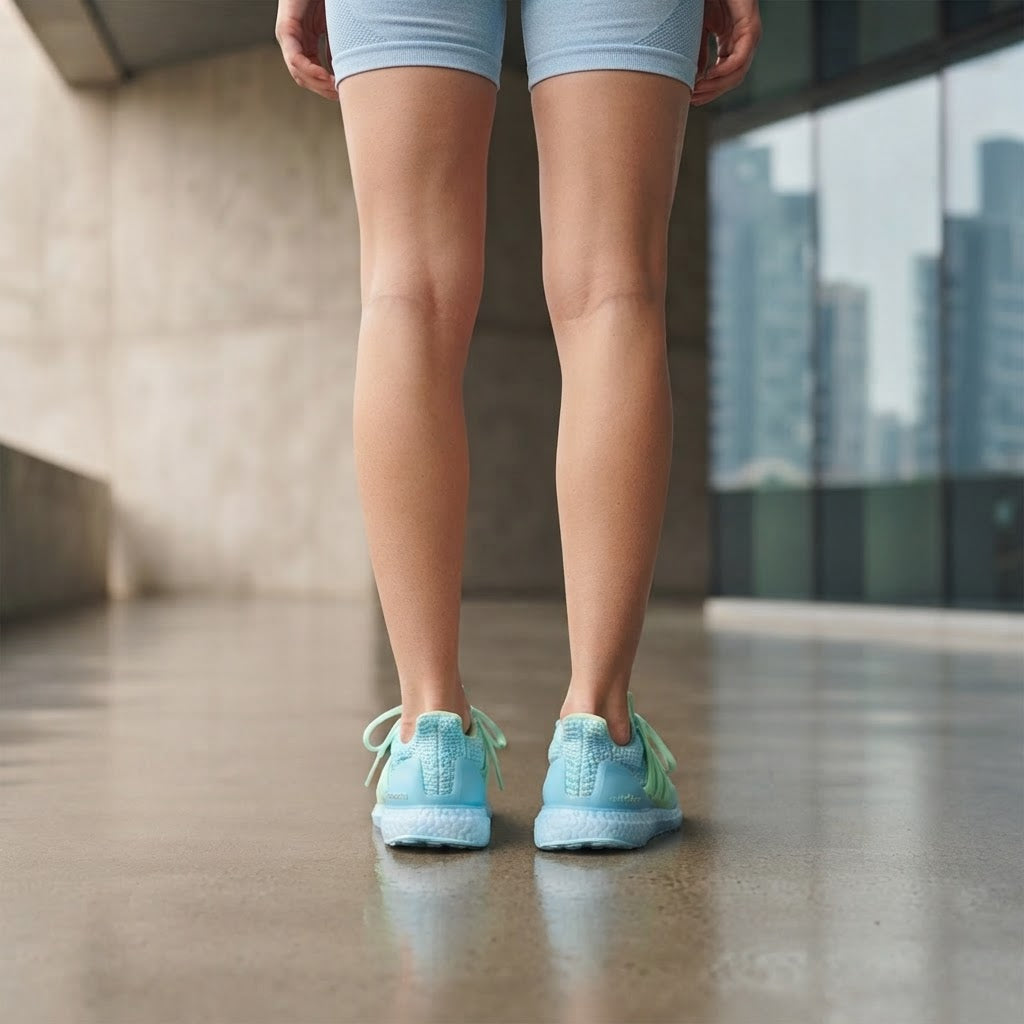 adidas Cyan Knit Performance Running Sneakers