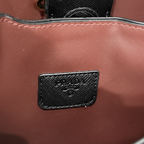 Prada Black Saffiano Leather Bucket Bag