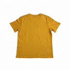 Men's Mustard Yellow Graphic Print Cotton T-Shirt