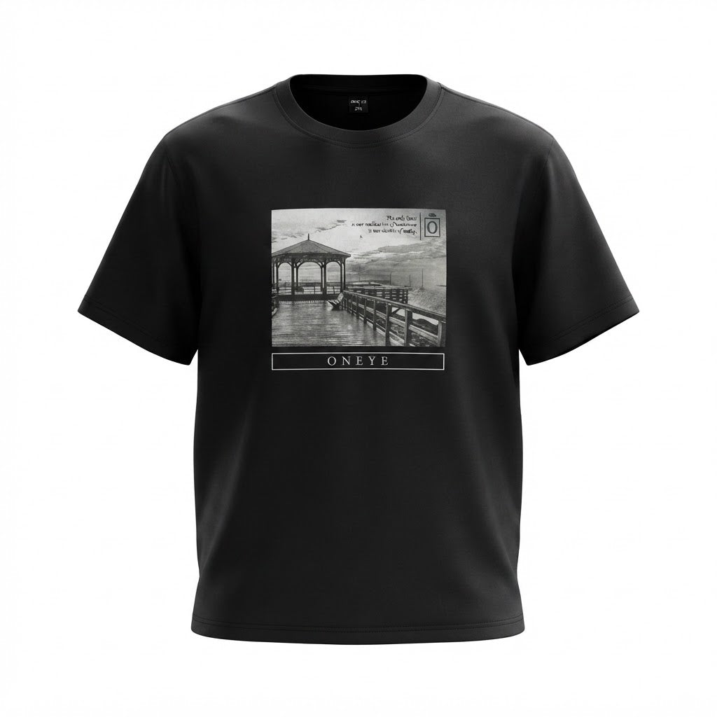 ONEYE Black ONEYE Graphic Print Relaxed T-Shirt