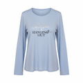 Esmara Women's Light Blue "Inside & Out" Long Sleeve Tee