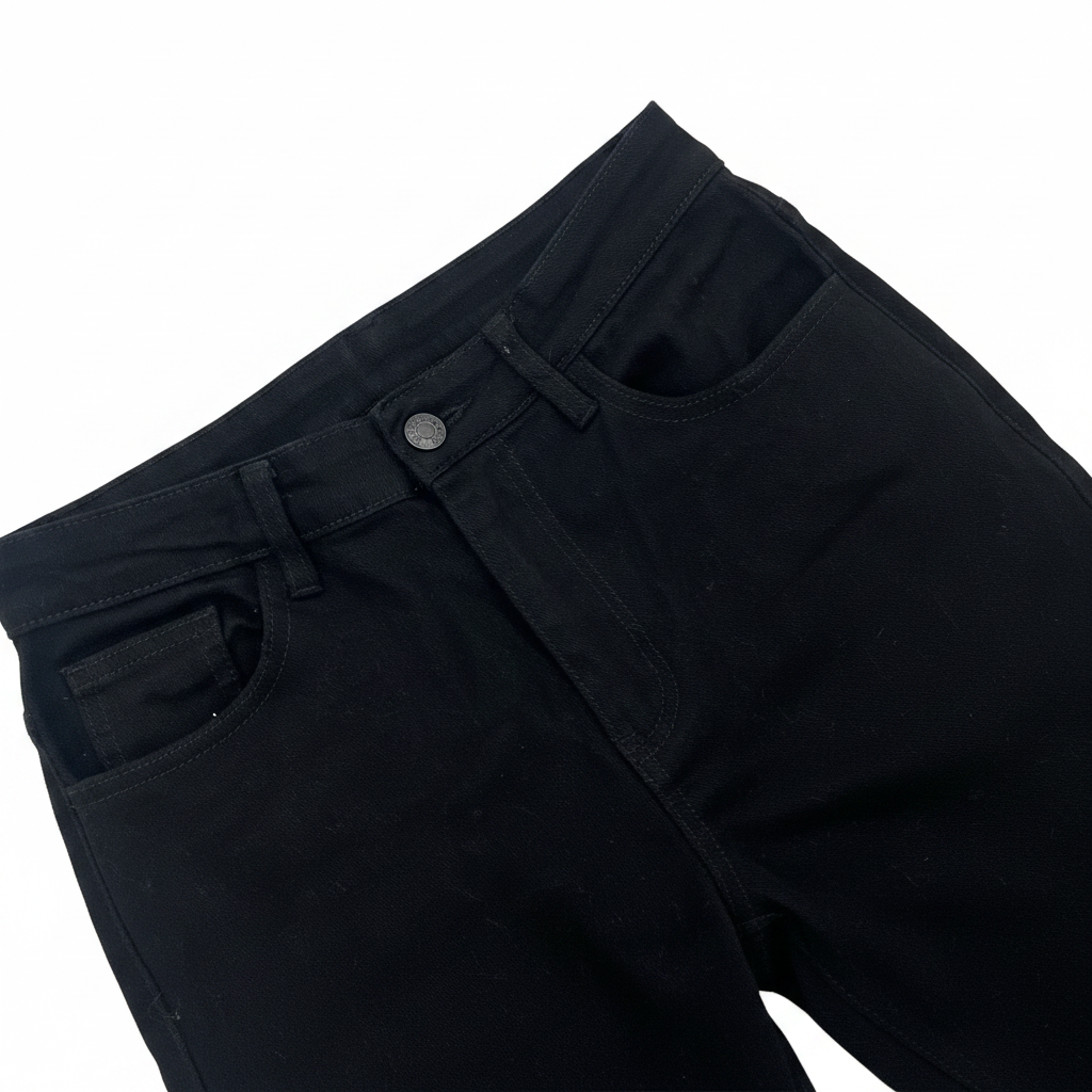 SHEIN Unisex Black High-Waist Flare Denim Jeans