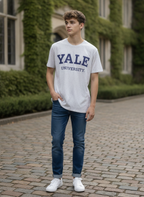 Yale University Heather Grey Short-Sleeve Yale Graphic T-Shi