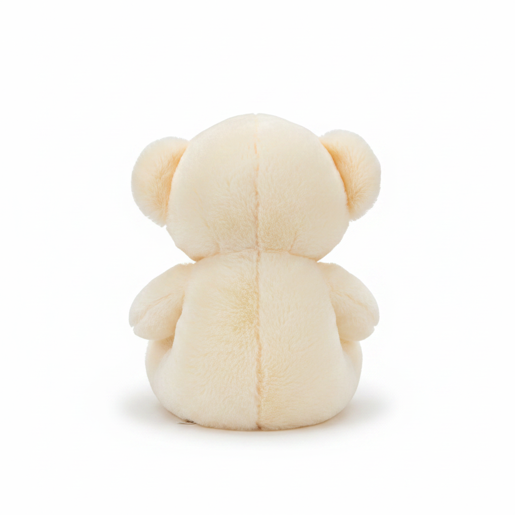 Cream Plush Teddy Bear with Red Love You Heart Gift