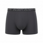 CRIVIT Men's Seamless Cotton Boxer Trunks - Charcoal