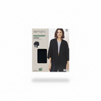 Women's Black Linen Kimono - Longer Length Back