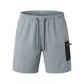 Men's Light Grey Utility Cargo Activewear Shorts