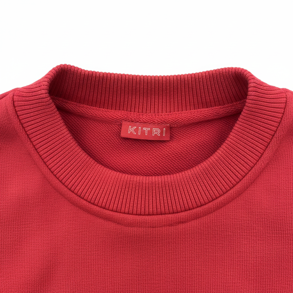 Kitri Women's Red Colorblock Diagonal Stripe Sweatshirt