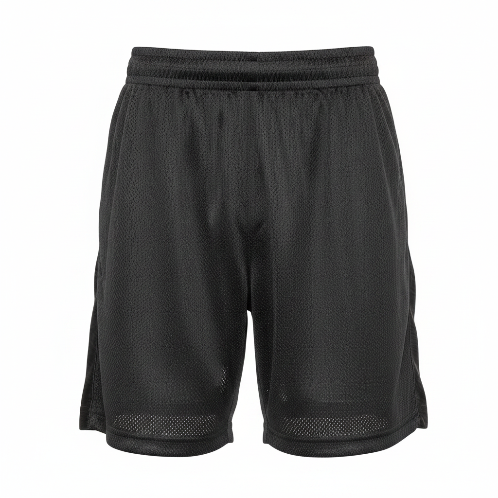 School Zone Kids Black Mesh Athletic Shorts Size 12