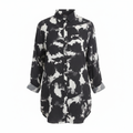 Aniston Casual Women's Black & White Abstract Tunic Shirt