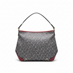 Sembonia Monogram & Checkered Hobo Bag with BS Charm