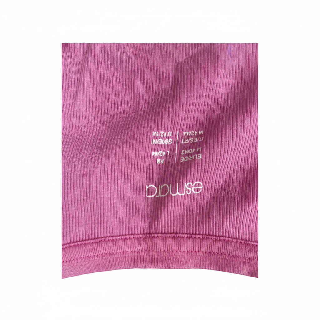 Women's Pink Ribbed Henley Tank Top