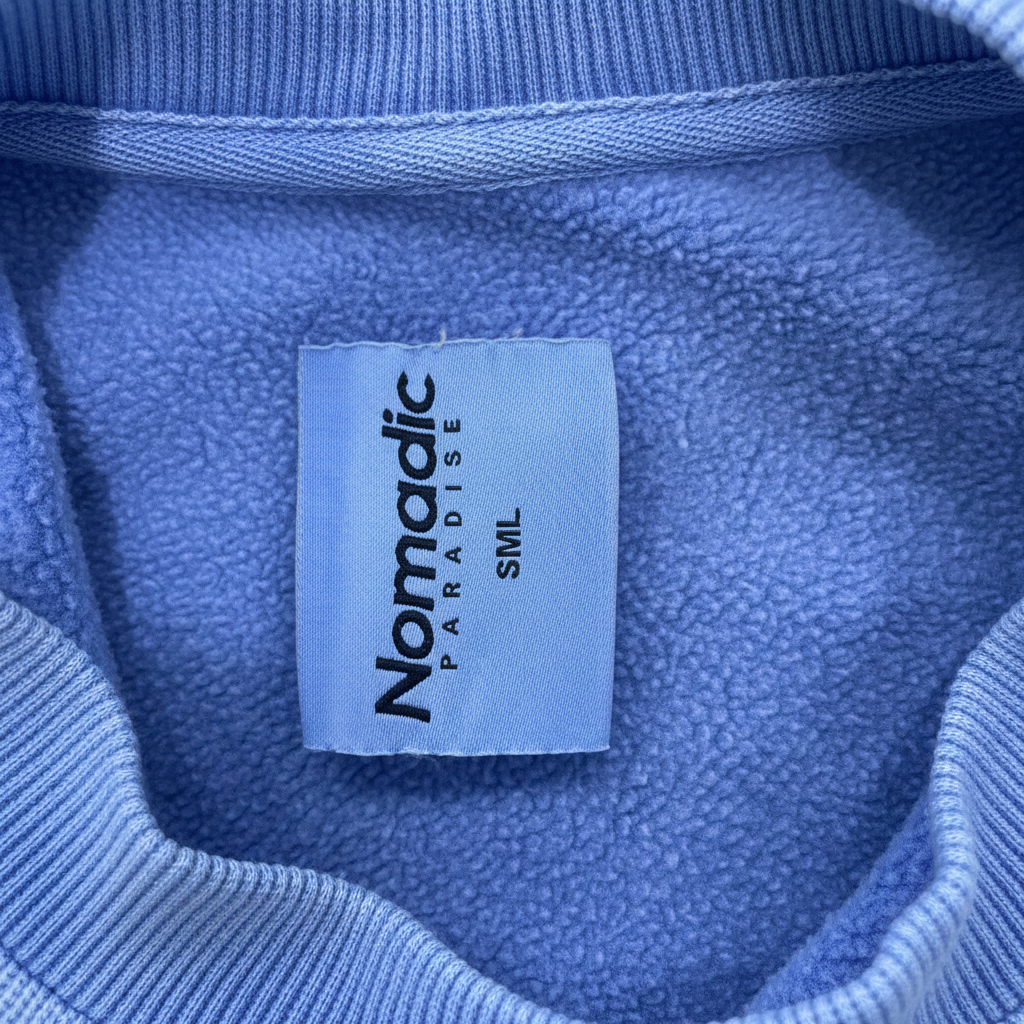Nomadic Paradise Blue Crewneck Sweatshirt - Size S