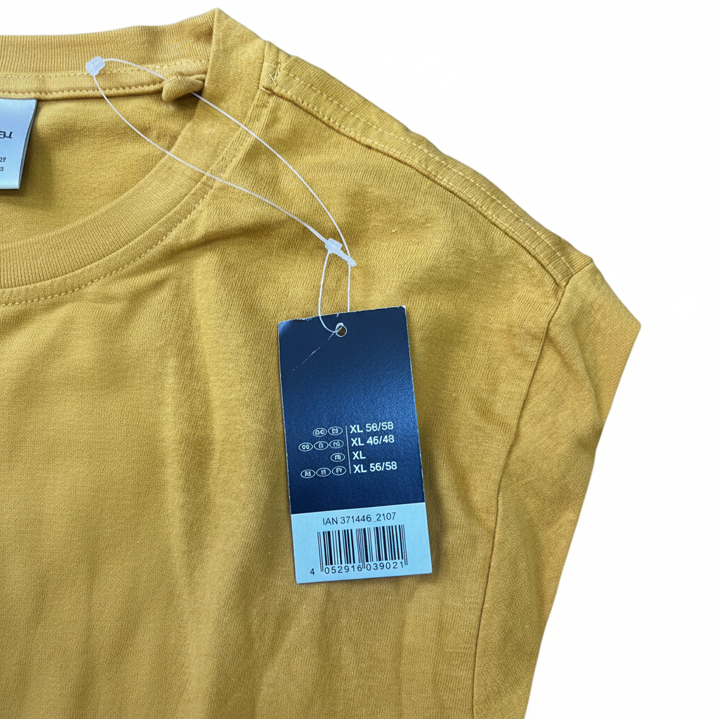 Men's Mustard Yellow Graphic Print Cotton T-Shirt