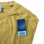 Men's Mustard Yellow Graphic Print Cotton T-Shirt