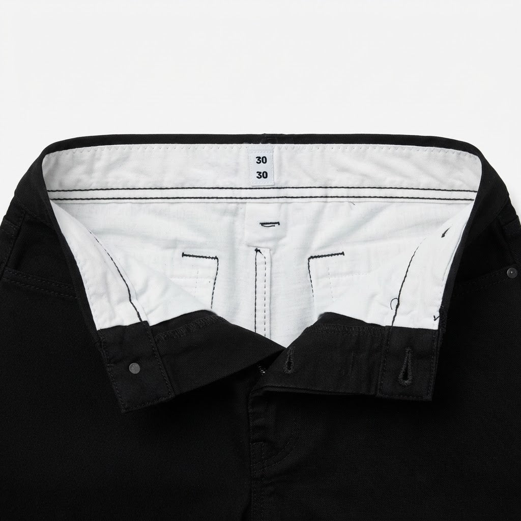 JACK&JONES Men's Black Slim-Fit Cotton Utility Cargo Trouser