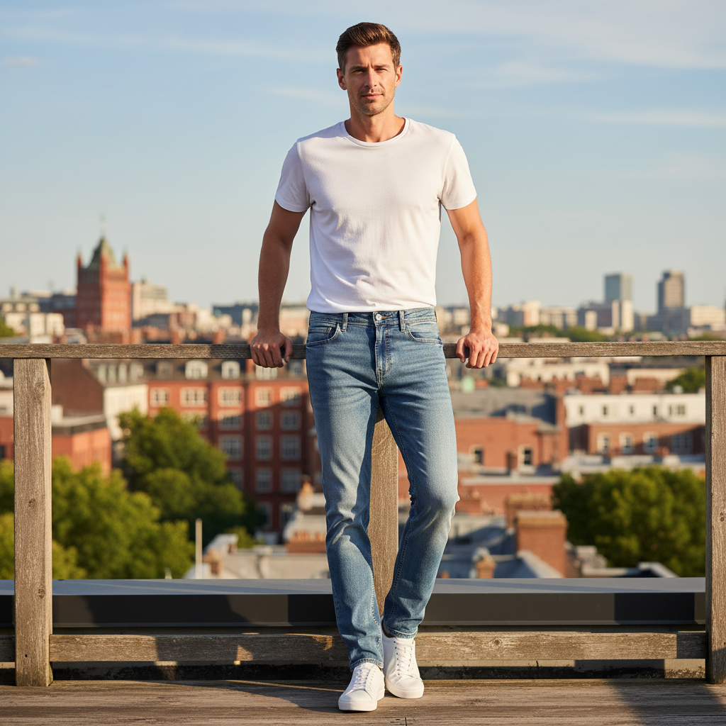 Livergy Men's Slim Fit Blue Denim Jeans